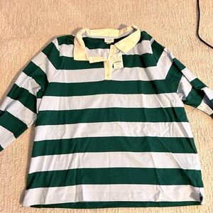 NWT J Crew factory rugby shirt, cotton size XXL